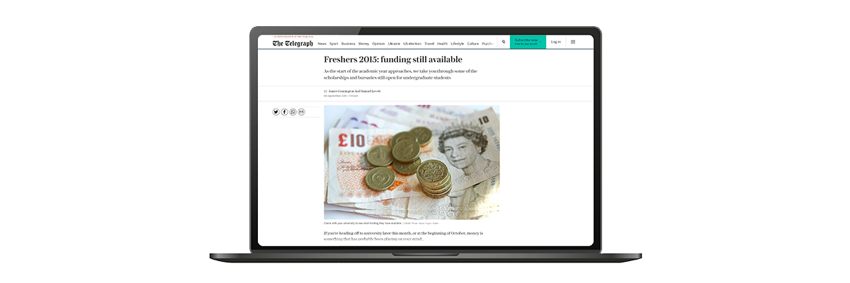 Freshers 2015: funding still available