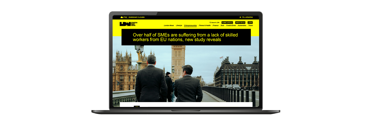 Over half of SMEs are suffering from a lack of skilled workers from EU nations, new study reveals | London Daily News