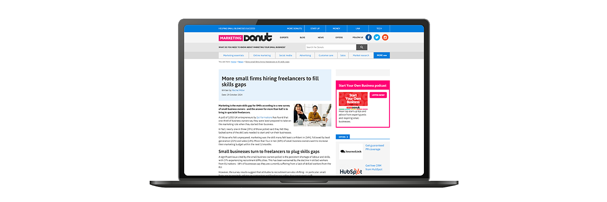 More small firms hiring freelancers to fill skills gaps