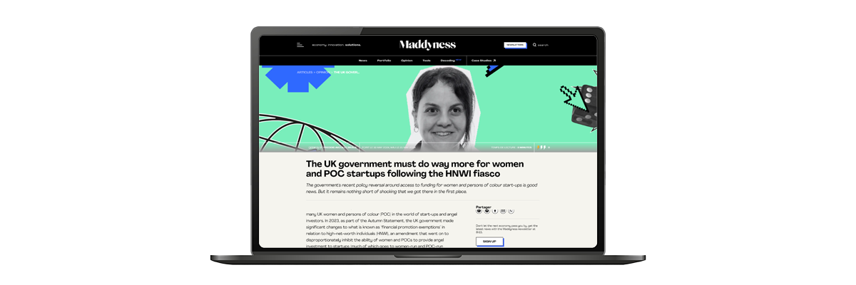The UK government must do way more for women and POC startups following the HNWI fiasco