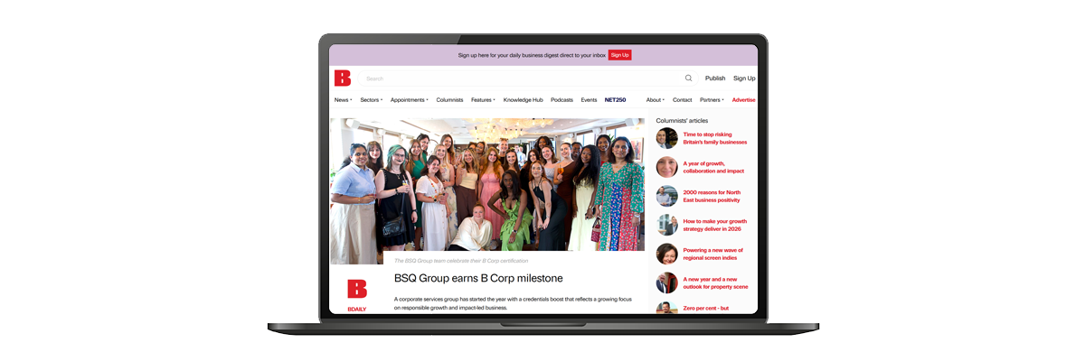 BSQ Group earns B Corp milestone