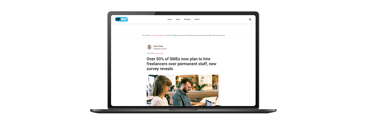 Over 50% of SMEs now plan to hire freelancers over permanent staff, new survey reveals